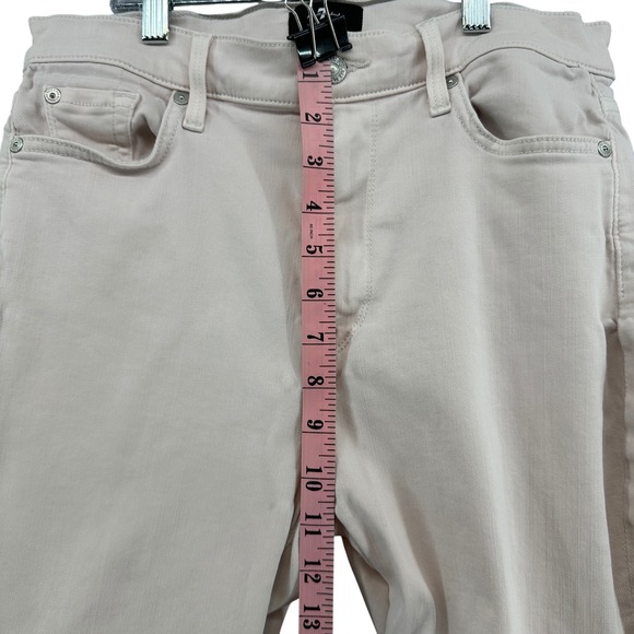 7 For All Mankind High Waist Ankle Skinny Jeans Women's Pink Size 30 - Picture 2 of 16